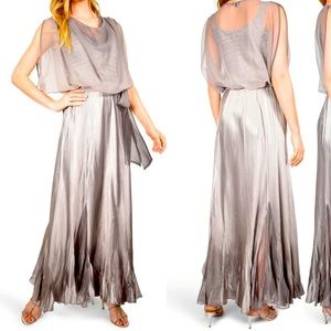 Komarov cowl neck popover gown